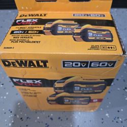 Dewalt 9ah Flexvolt 20/60v Two Pack Batteries 