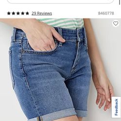 St John’s Bay Women’s Mid Rise Shorts Plus