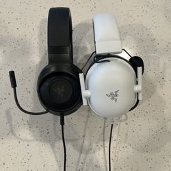  Razer Kraken V3 X & Razer BlackShark V2 X Gaming Headset - White/Black