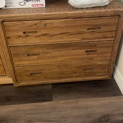 Solid wood dresser