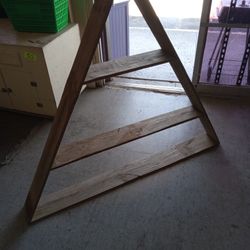 Triangle Wall Shelf Measures 57"x51 1/4" 