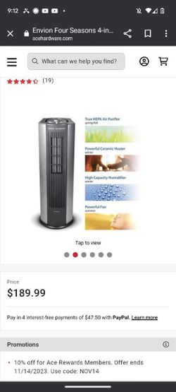 Envion Four Season Heater 4 In 1