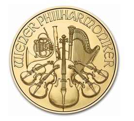 2023 Austria 1/10 oz Gold Philharmonic coin
