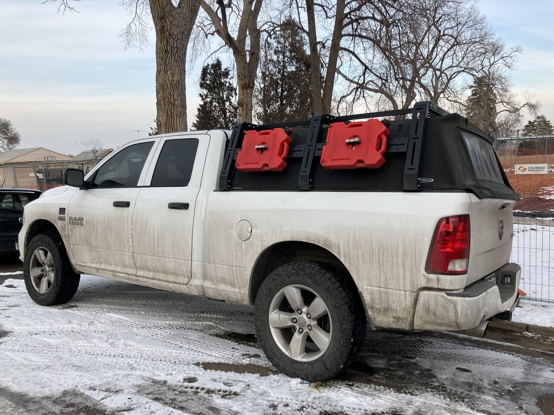 Softopper Soft Top and Datin Fab Bed Rack for 2011-2025 RAM 1500/2500/3500 w/ 6’4’’ Bed - Includes Accessories