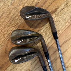 Lot of 3 Nike Engage Wedges Set 52, 56, 60 Toe Sweep & Square Grinds Raw RH