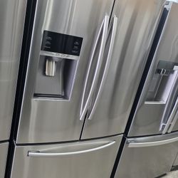 Samsung Refrigerator French Door Stainless Steel Everything Works Good ✅️ ✔️ 