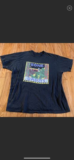 VTG 80s/90s The BONEDADDY'S Jungle pop band T Shirt Sz Xl Black single stitch