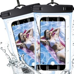 2 packs waterproof phone pouch