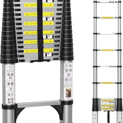 15.5FT Telescoping Ladder Aluminum Telescopic Ladders 