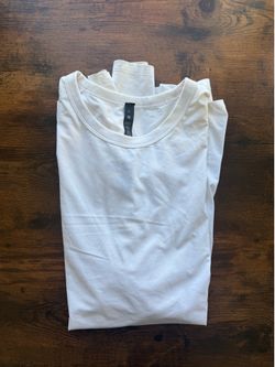 Lululemon Men’s White Crew Neck T-Shirt | Size L | Classic Fit | New