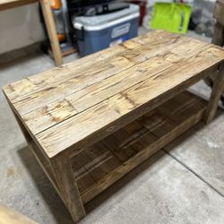 Rustic Coffee Table And End Tables Set