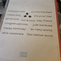 Stampin Up Something For Everything 