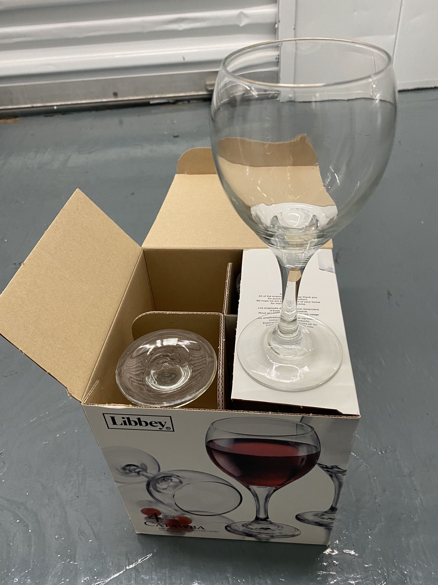 4 Libby Red Wine Glasses 13.5 oz