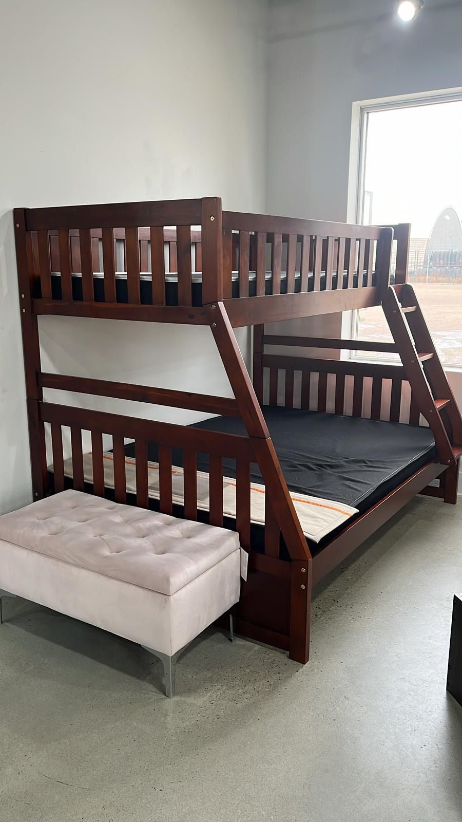 Tax Season Event!! Transitional Style, Various Finished Twin/Full Bunk Bed