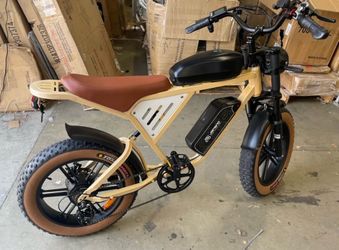 Newly Assembled X70 Janson E-Bike 20" Fat Tires 750W Motor Dual 48V 34Ah Batteries Electric Bike