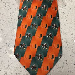 Miami Hurricanes neck tie - NEW - Adult