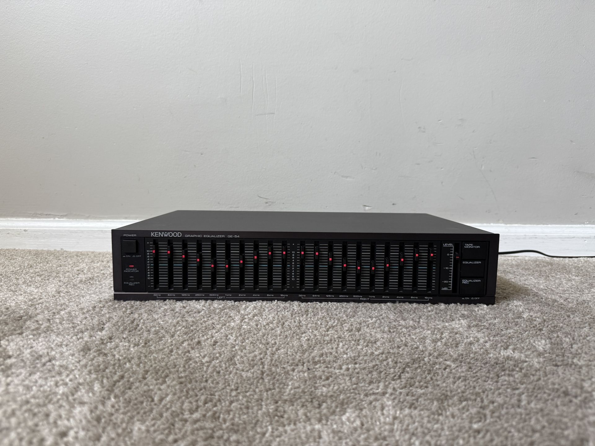 Kenwood GE-54 Home 10 Band Stereo Graphic Equalizer EQ