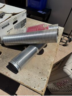 4 in x 8 ft (10.2 cm x 2.4 m) Semi-Rigid Transition Duct Kit 5 each 5 cada uno