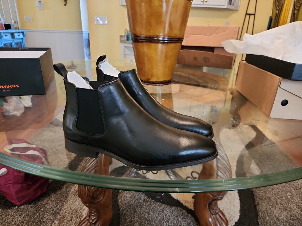 New Men's Jousen Leather Dress Boots