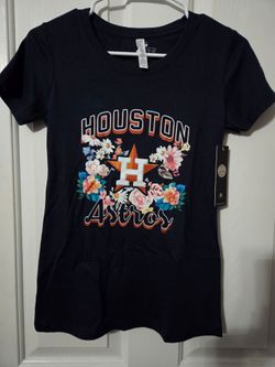 Houston Astros S Slim Fit Flower Graphic Shirt $40 Retail
