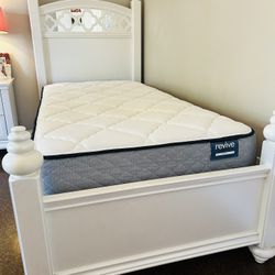 2 Girls’ Twin Bed Frames with Mattresses