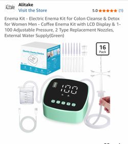Electric enema kit