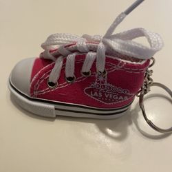 Keychain Pink Canvas Hightop Sneaker Las Vegas