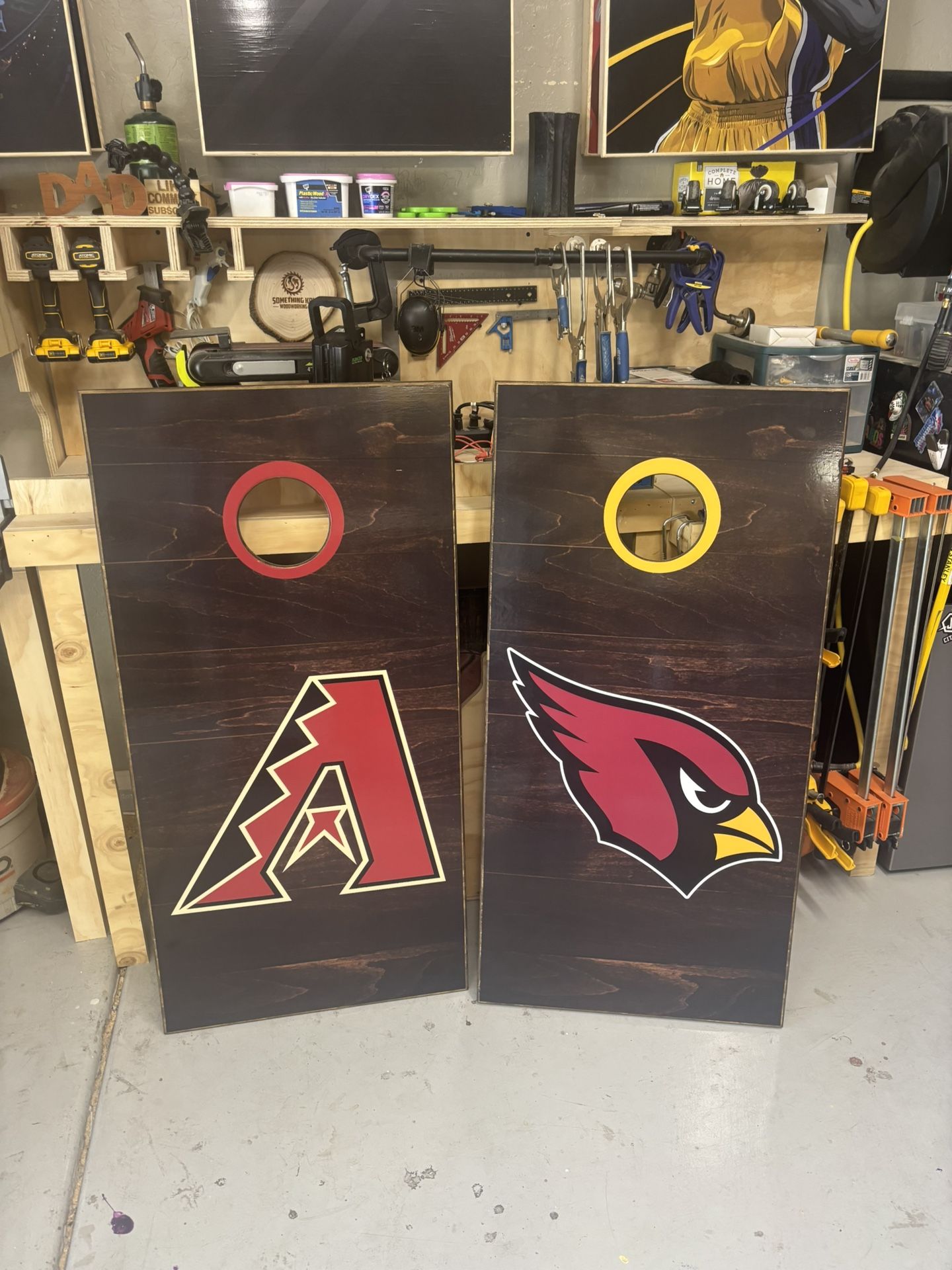 Custom Wrapped Cornhole Boards With Carrying Handle