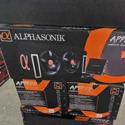 Alphasonic Dual 12 Inch Complete Bass Package 