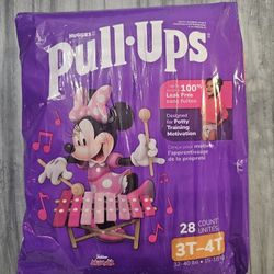 Toddler Training Pants (Girls) – Size 3T/4T – 28 Count – New
