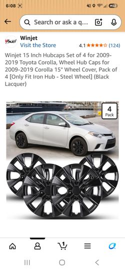 Black 15" Hubcaps