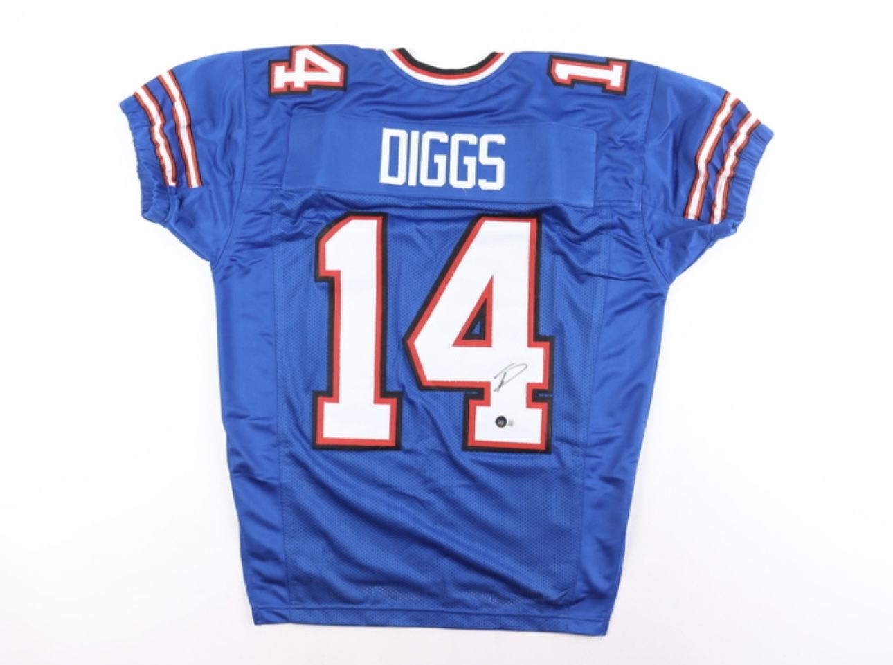 Stefon Diggs Autographed/Signed Bills Custom Jersey Beckett Certified