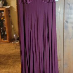 NWT Vintage 1980s Burgundy Peep Back Short Sleeved Formal Dress sz 10