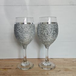 Silver Sparkle Glasses