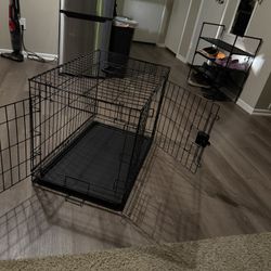 dog kennel 30x19x21 double door 