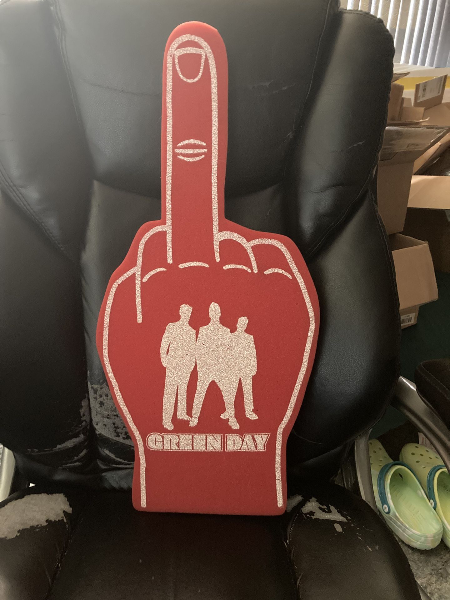 RARE Green Day Foam Middle Finger