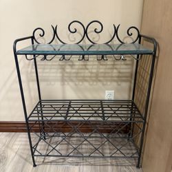 Iron Wine Floor Rack