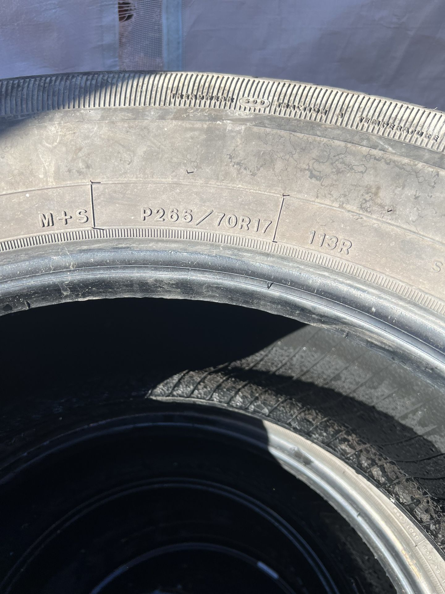 I Have 4 Tires 265/70R17 Goodyear Wrangler