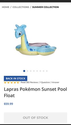 Lapras Pokemon Center Floatie