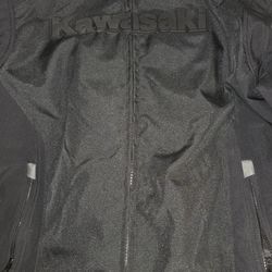 XL KAWASAKI RIDING JACKET  W/REMOVABLE LINER