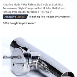 Stainless Steel Mountable Rod Holders (4 Pack)