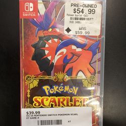 Nintendo Switch Pokémon Scarlet Game 