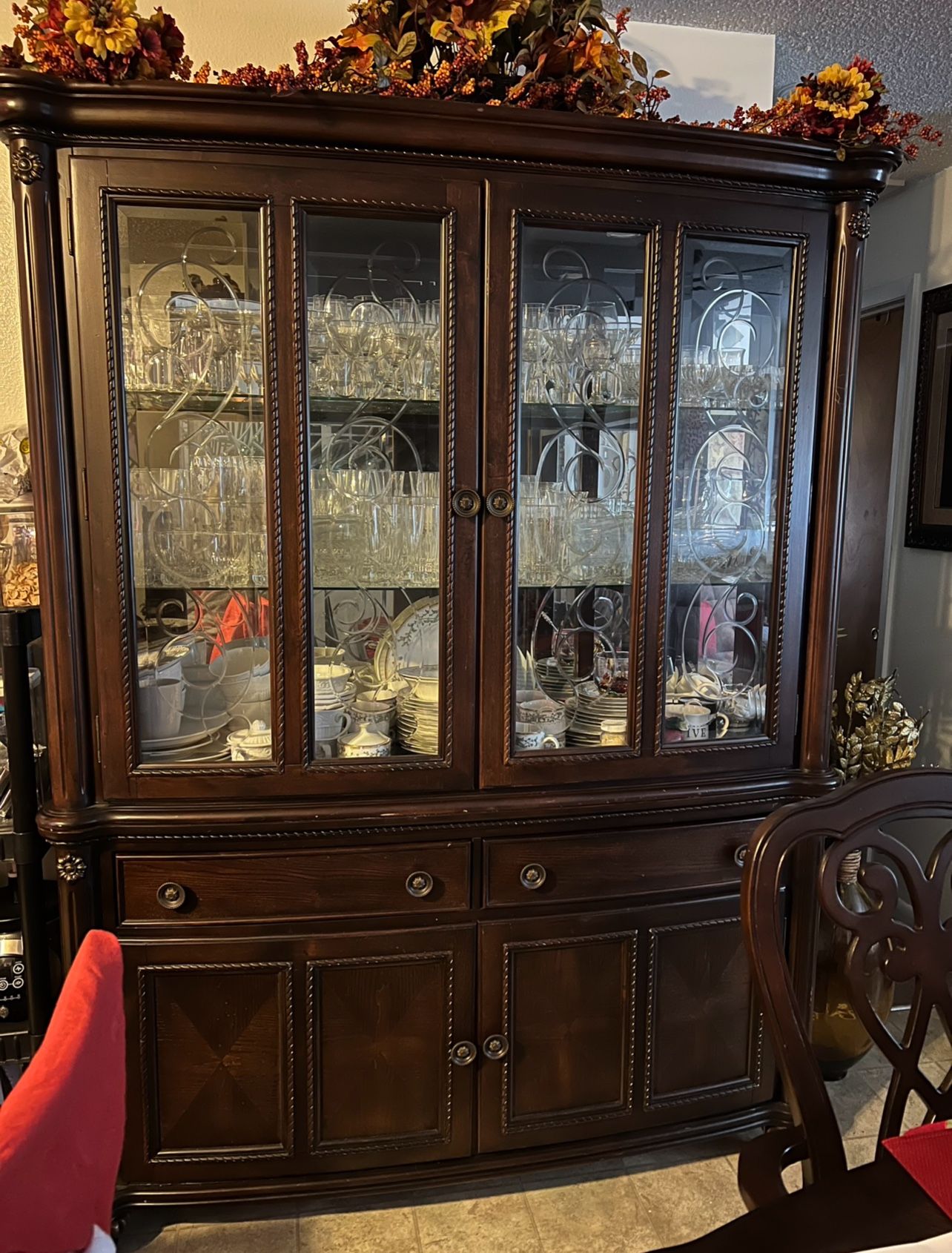 Real Heavy Wood Kitchen Cabinet