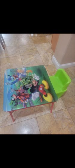 Kids table with one chair