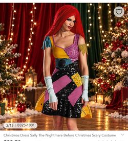 s Dress Sally The Nightmare Before Christmas Scary Costume