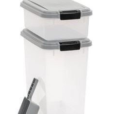 Amazon Basics 3-Piece Airtight Dog Food Storage Container Combo with Scoop, 33 QT + 12 QT ⭐NEW IN BOX⭐ CYISell