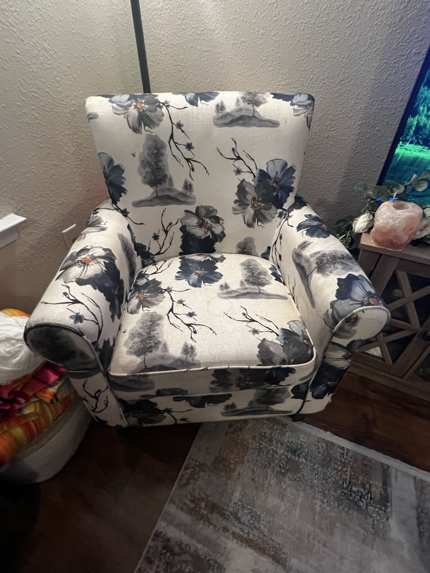 Floral Accent Chair