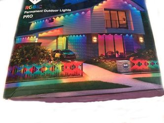 New, 300FT Permanent Outdoor Lights for House, 90 RGB+IC LEDs, App & Remote