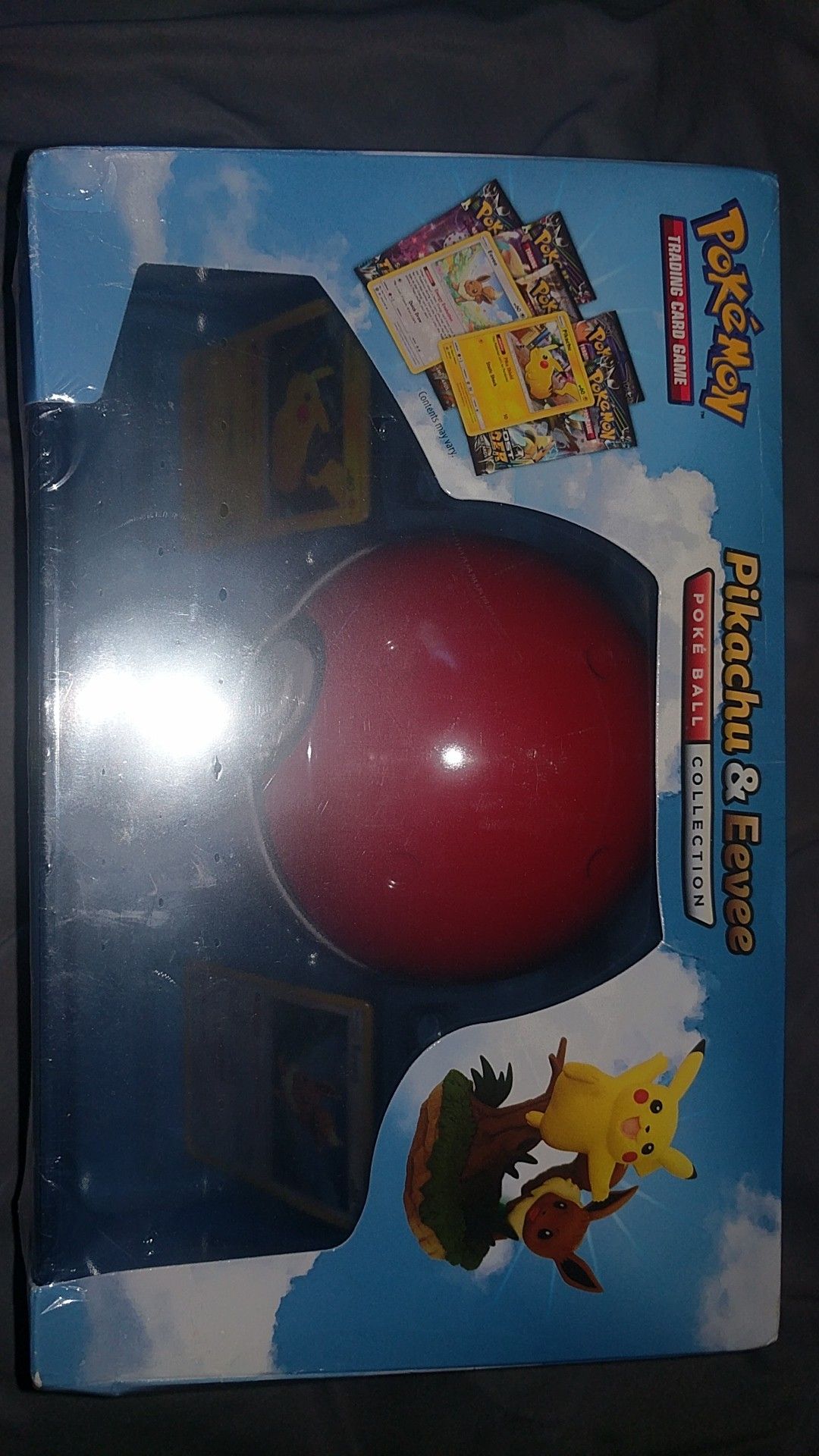 Pokemon Box/Tin Pikachu and Eevee Pokeball Collection