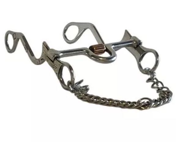 Horse Tack Bit 5 Inch Mouth 5 Inch Leg Steel Stainless Steel Mullen Mouthpiece
